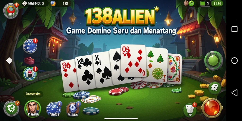 Tampilan menarik dari gameplay 138ALIEN dalam permainan Domino.