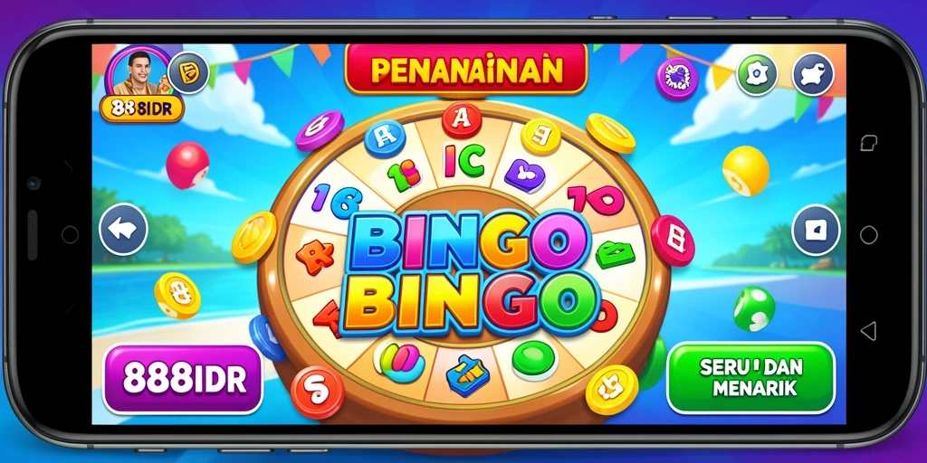 Tampilan gameplay seru di aplikasi Bingo 888IDR.