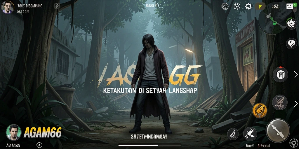 Tampilan gameplay menyeramkan di dalam AGAM66.