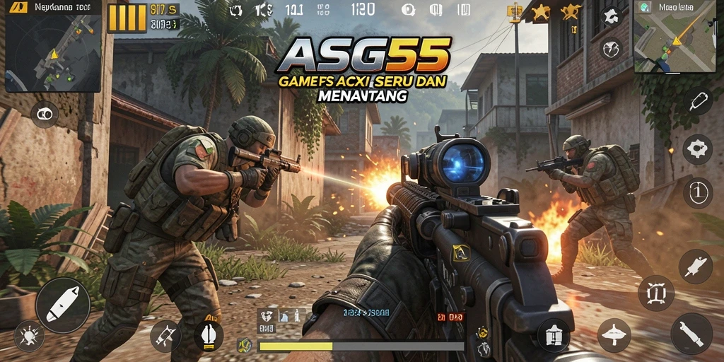 Tampilan gameplay ASG55 yang memukau dan aksi yang mendebarkan.