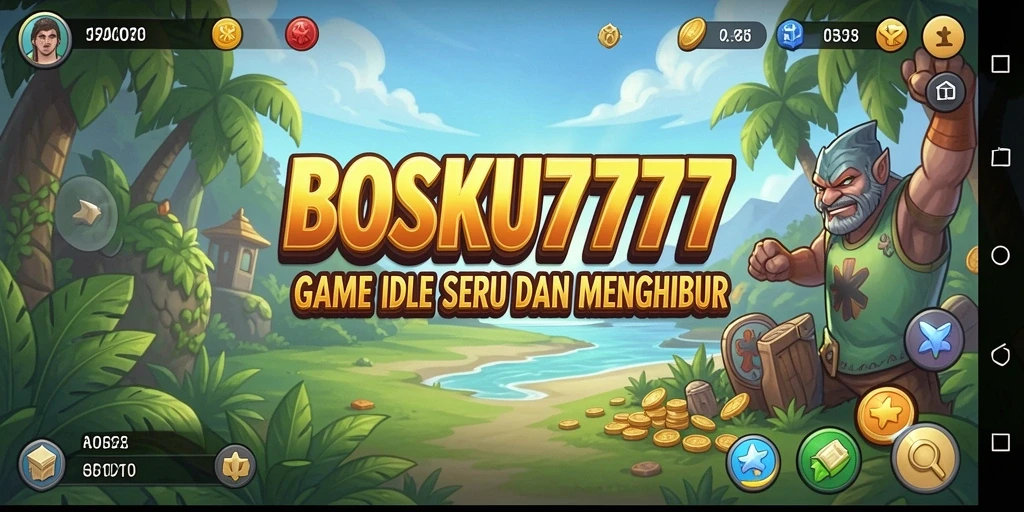 Tampilan gameplay BOSKU777 yang menarik dan penuh warna.