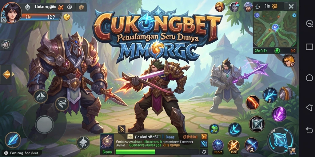 Tangkapan layar menunjukkan aksi pertarungan di CUKONGBET dalam dunia MMORPG.