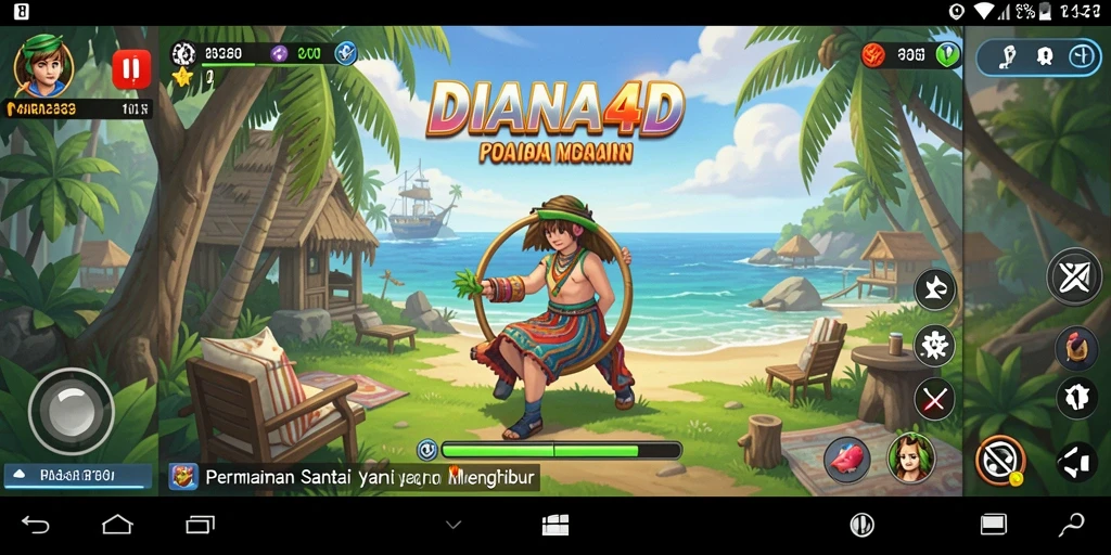 Tampilan menarik gameplay DIANA4D yang penuh warna.