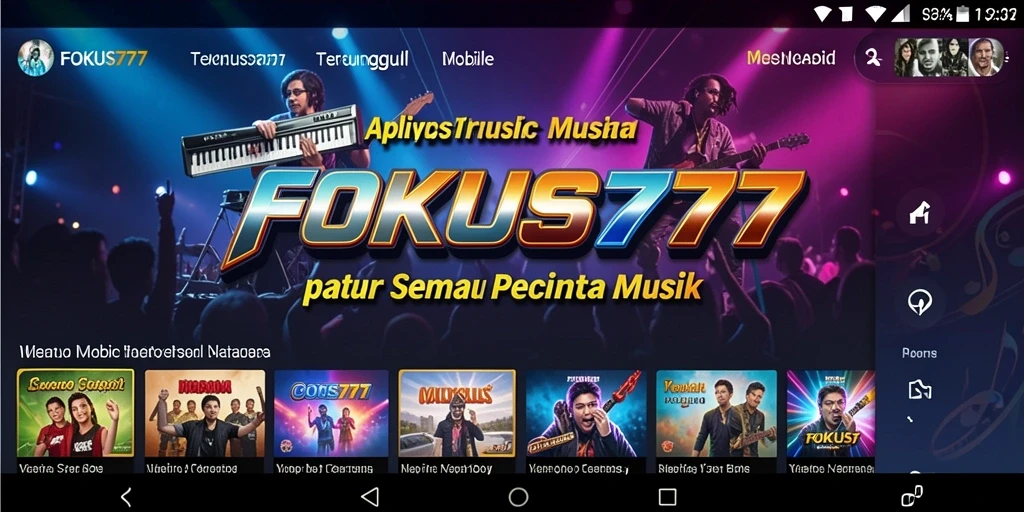 Tampilan menarik dari gameplay FOKUS777 dalam bermain musik.