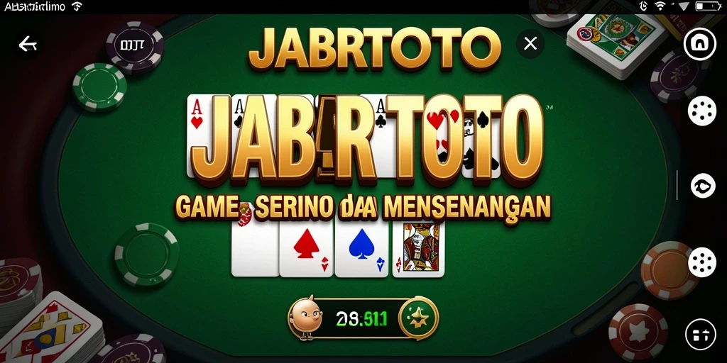 Tampilan gameplay JABARTOTO yang mendebarkan dan interaktif.