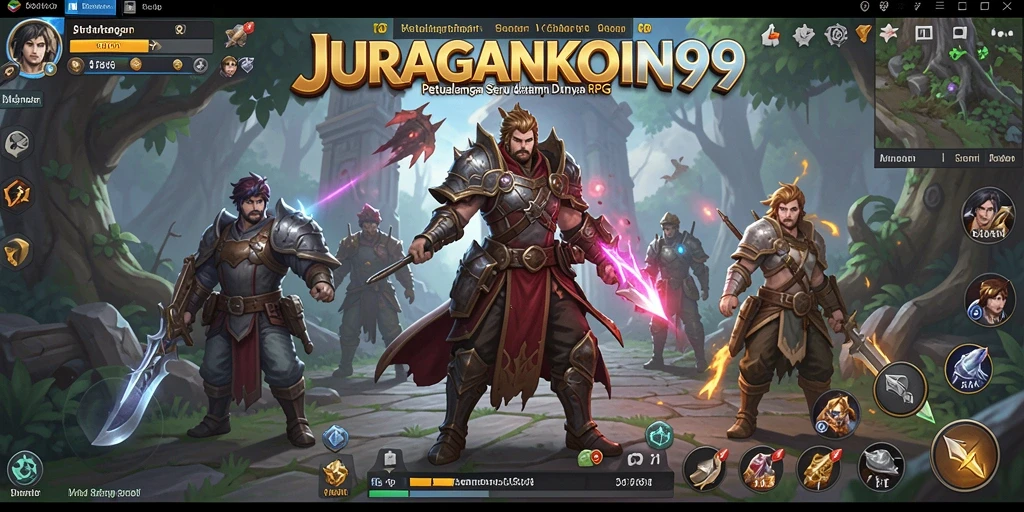 Screenshot gameplay JURAGANKOIN99 menampilkan aksi pertarungan yang mendebarkan.