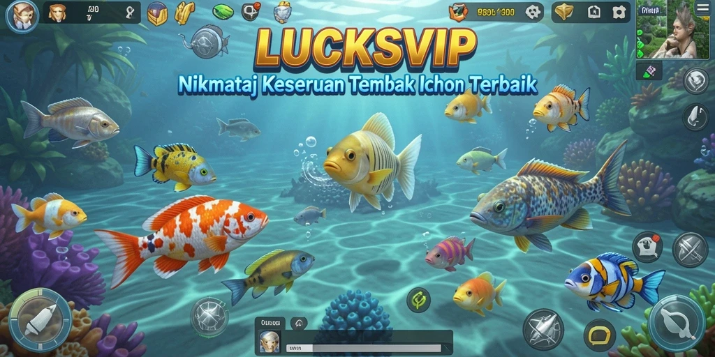 Gameplay LUCKSVIP yang seru dan menantang saat menembak ikan.