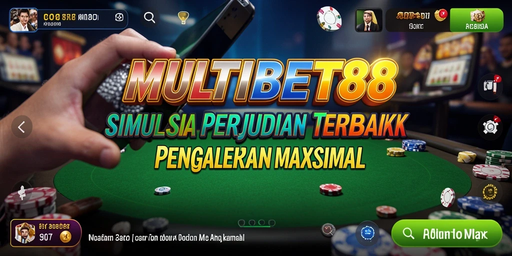 Tangkapan layar gameplay MULTIBET88 yang menggambarkan pengalaman simulasi perjudian.