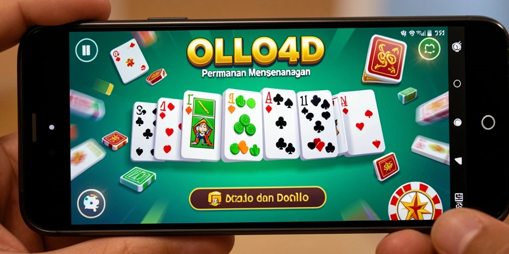 Screenshot dari gameplay seru OLLO4D yang menunjukkan permainan Domino.