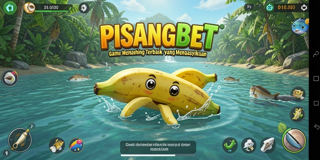 Gameplay PISANGBET yang menarik saat memancing ikan.