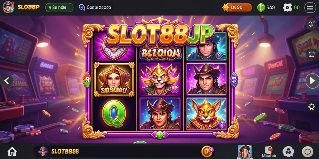 Screenshot utama permainan SLOT88JP yang menampilkan gameplay menarik.