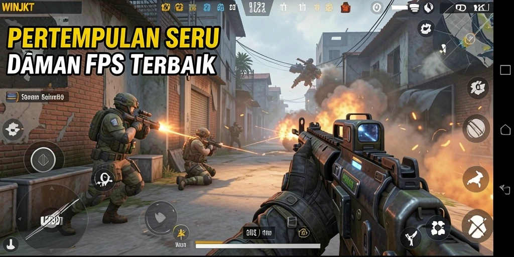 Screenshot gameplay WINJKT yang intens dan seru.